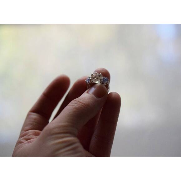 alternative raw diamond engagement ring raw crystal size 4 5 6 7 8 8 9 10 11 12 - Picture 3 of 6